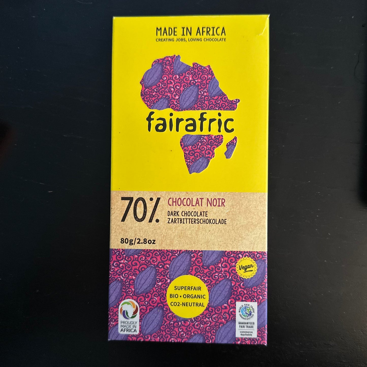 Chocolat noir 70% - Bio & Vegan - Ghana