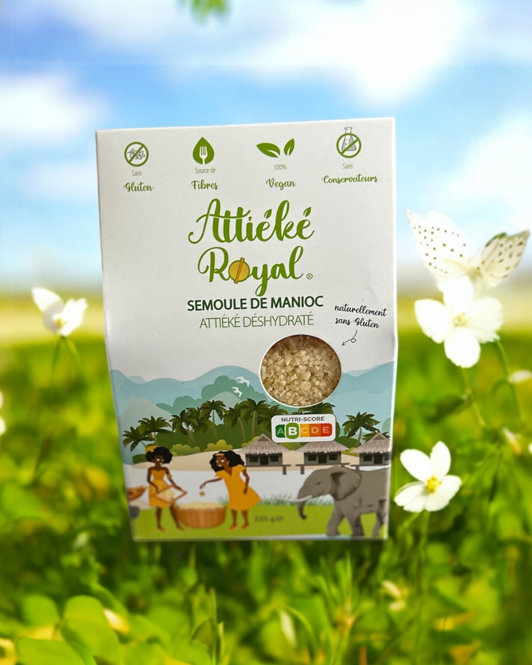 Attiéké déshydraté royal - Semoule de manioc - Côte d'Ivoire