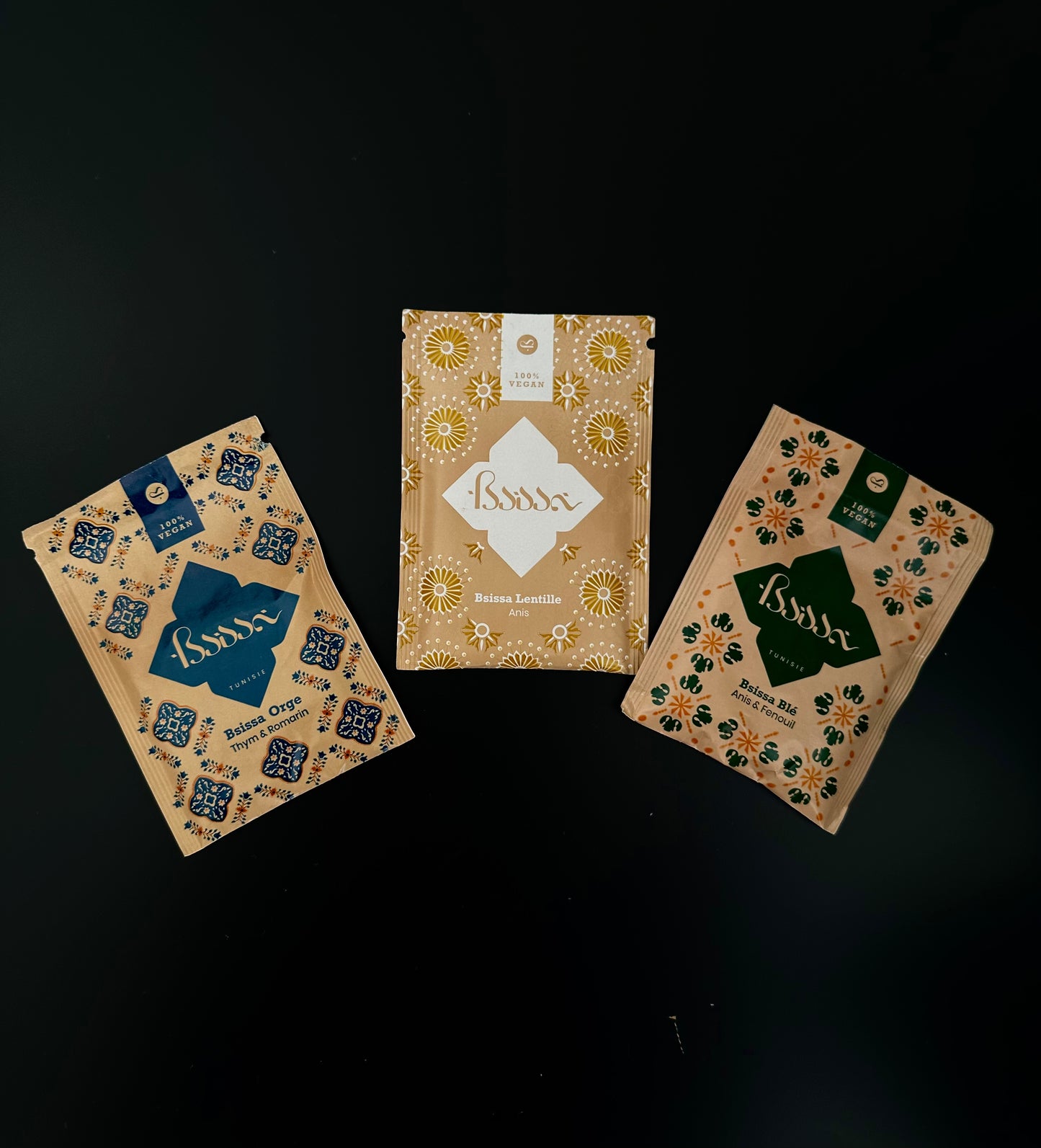 Bsissa - 3 saveurs (blé, orge, lentilles) - Tunisie