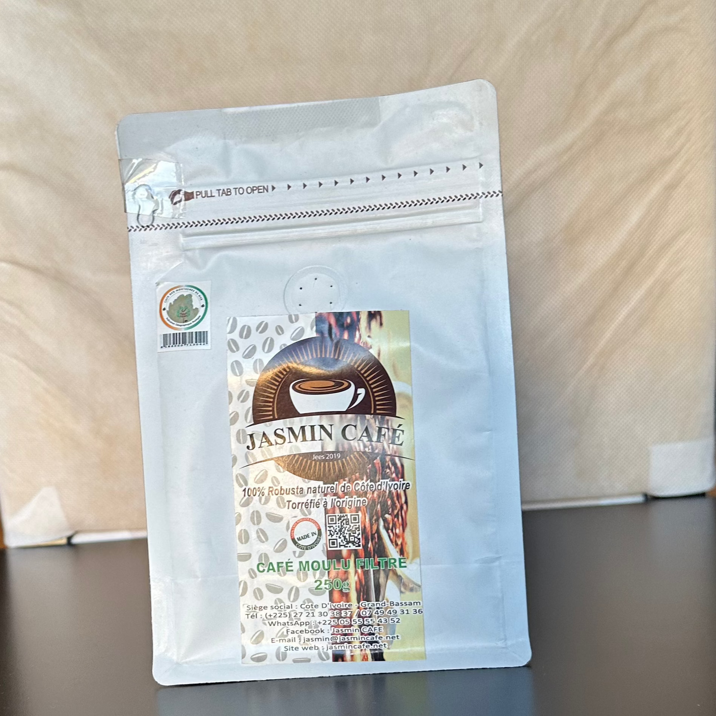 Café moulu filtre - 100% Robusta - Côte d'Ivoire